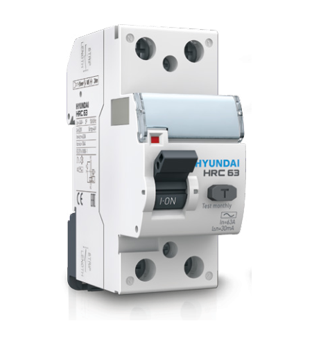RCCB HYUNDAI 3P+N 16A 30mA 10kA ( HRC63 )
